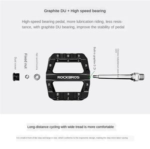 MTB nylon 3 lager composiet 9/16 mountainbike pedalen hoge sterkte antislip fietspedalen oppervlak voor weg BMX MT