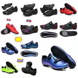 MTBQ Cyqcling Men Sport Dirt Road Bike Flat Speed Cycling Sneakers Flats Mountain Bicycle Footwear SPZD Cleats schoenen Gai