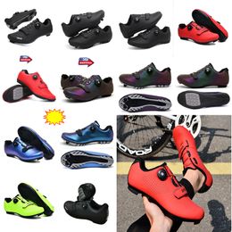 MTBq Cyqcling Sahoes Hombres Deportes Dirt Road Biske Zapatos de velocidad plana Ciclismo Zapatillas Pisos Bicicleta de montaña Calzado SPD Tacos Zapatos GAI