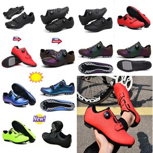 MTBq Cyqcling Chaussures Hommes Sports Dirt Road Bike Chaussures Plat Vitesse Cyclisme Baskets Appartements Chaussures De Vélo De Montagne SPD Crampons Shoaes GAI