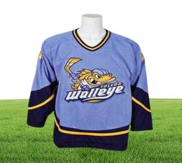 Maillot de hockey MThr Toledo Walleye 2020, broderie cousue, personnalisable avec n'importe quel numéro et nom, Jerseys2165360
