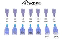 Cartucho de aguja MTS para ArtMex V9 V8 V6 V3 Máquina de maquillaje semi permanente Derma Pen Microone -M9 M12 M24 M36 M42 Nano Needles4990049