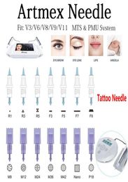 Cartouche MTS PMU à aiguilles pour artmex v11 v8 v6 v9 tatouage de maquillage permanent Derma stylo microoneedle4410136