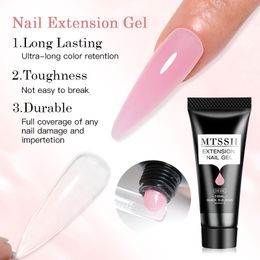 Mtssii 10ml extensie nagelgel nagellak acryl nagel paillette paillette pailletten de porte uv extentie gel voor nagelverlengingen