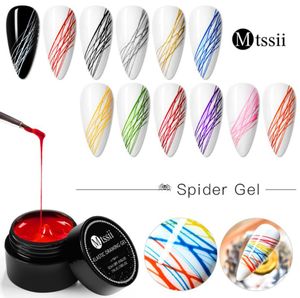 MTSSII 5 ml Dessin de dessin gel Gel Lacquer peinture Gel Vernis tirant de la soie araignée créative Nail Art Polon6580642