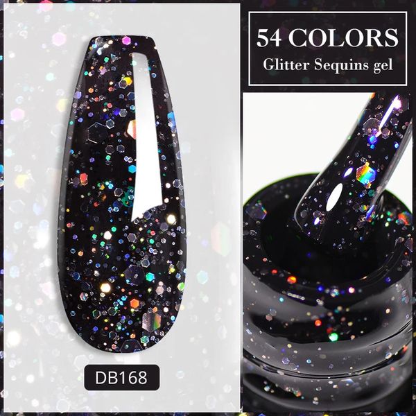 MTSSII 6ml Glitter Hologry Gel esmalte de uñas Color de resorte de resorte Sumergen la decoración de arte de barniz de LED UV 240418