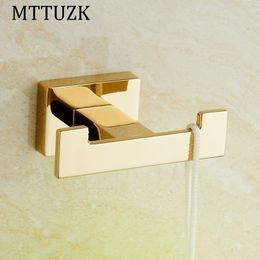 Mttuzk goldenchrome vierkante kleding keuken woonkamer muur hangende deur achter haak voor coatclothesebad y200108