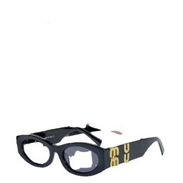 Mu Diseñador para mujer Gafas con montura ovalada UV Venta caliente Propiedad Gafas de sol cuadradas Patas de metal Miu Diseño de letras Anteojos de alta calidad
