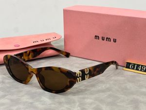Mu Mu Mu Sunglasses Designer Dames Zonnebril Ovale frame Glazen UV Hot Selling zonnebril Monogram Designglazen Hongerig en jongere fysieke kleuren week Bayberry