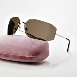 MU54YS MALESS Designer Titanium Sunglasses Sunglasses Rimless Retro Fashion Brand Trend Lunettes de soleil UV400 UV Protection Eye Care Women's Street Shot Top Quality Sunglasses