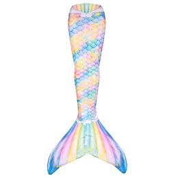 Muababy Summer Beach Girls Nadming Mermaid Tail con monofin Fin Adult S-M-L-XL Hombre Mujer