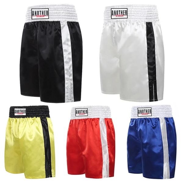 Muay Thai Fight Shorts Unisexe Kick Boxing Pantalons Femmes Hommes Kids MMA Training Competition Game Sanda Setrling Clothes 240409