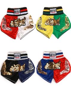 Muay Thai Kickboxing Shorts adultes boxe malles Gym grappin combat Martial Sanda entraînement Pants1817892