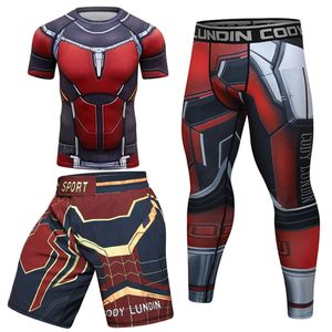 Muay Thai Shorts MMA Camisetas RashGuard +Pantalones BJJ Boxing Jerseys MMA Clothing Kickboxing Sportwear Sets Boxeoo Gym Ropa