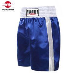 MUAY THAI Shorts Satin Kickboxing Femmes Men Boxing Trunks Custom Fight Pantal