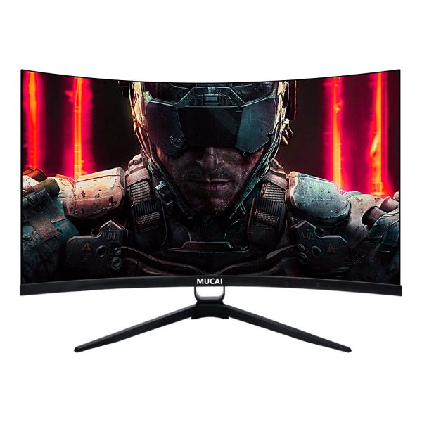 MUCAI 27 pouces moniteur incurvé 165Hz affichage 16:9 MVA 200Hz FHD PC de bureau LED jeu écran d'ordinateur de jeu 1800R DP 1920 1080