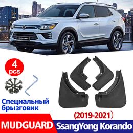 Bavette pour Ssang yong Korando garde-boue garde-boue garde-boue Splash voiture accessoires Auto Styline avant arrière 4 pièces 2019-2021
