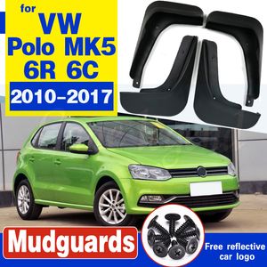 Mudguards For Volkswagen VW Polo 6R 6C 2017~2010 Fender Mud Flaps Guard Splash Flap Accessories 2016 2015 2014 2013 2012 2011