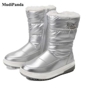 Mudipanda Children's Winter Boots for Kids Girls Shoes Boy plus fluwelen pluche warme lichtgewicht sneeuwschoen 5 6 8 9 10 11 jaar LJ201202