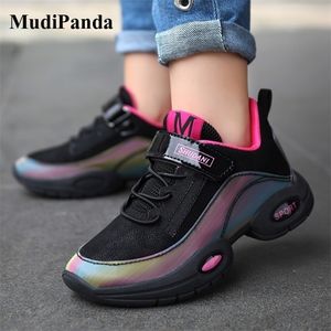 Mudipanda Girls Running Shoes Otoño Niños Zapatillas de deporte Sport Run Zapatos casuales Moda Niños Zapatos deportivos Corredores al aire libre Nuevo LJ201202