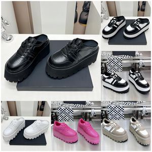 Muffin Semelle Épaisse Sneaker Designer Plate-Forme Chaussures Décontractées Femmes Luxe Top Qualité En Cuir Noir Blanc Rose Baskets Chaussures De Mode