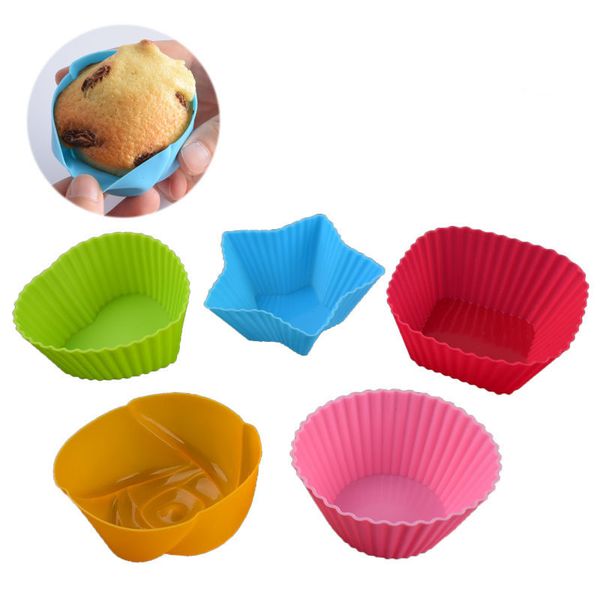 Plateau à muffins, tasses à muffins, moules à cupcakes en silicone, doublure pour tasses de cuisson