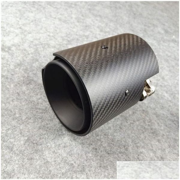 Silenciador 1 PCS para M2 M3 M4 M Tubo de escape de carbono de rendimiento Puntas traseras de acero inoxidable mate Entrega de caída Móviles Motocicletas P Dh8Xw