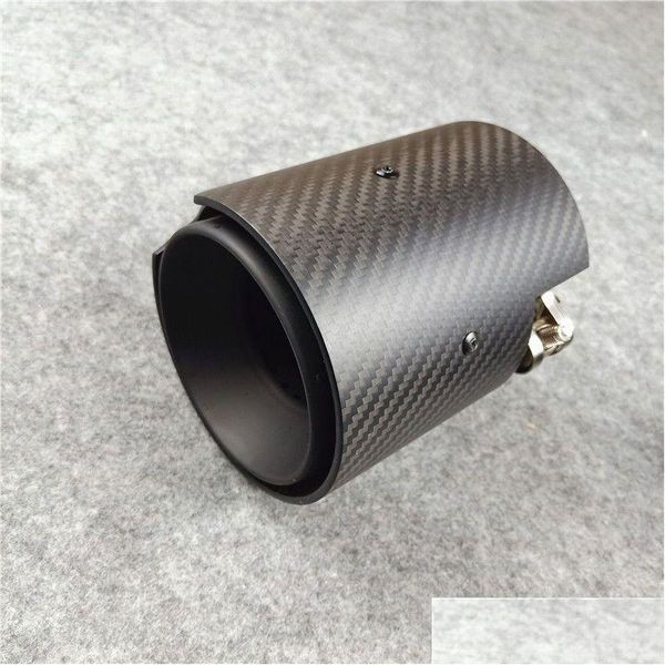 Silenciador 1 PCS para M2 M3 M4 M Rendimiento Tubo de escape de carbono Mate Acero inoxidable Consejos traseros Drop Entrega Móviles Motocicletas P Dhhur