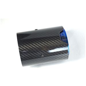 Silenciador Azul M Rendimiento Puntas de extremo de escape de acero inoxidable Tubos de fibra de carbono 1 PCS Entrega de caída Móviles Motocicletas Piezas Syst Dhwkt