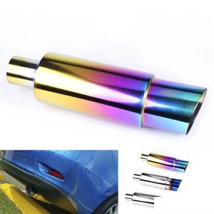 Silencieux Silencieux d'échappement de voiture Grilled Neo Chrome Tuyau en acier inoxydable 304 Embout de silencieux de course Rs-Cr1002-Nm Blue Drop Delivery 2022 Mobi Dhvfu