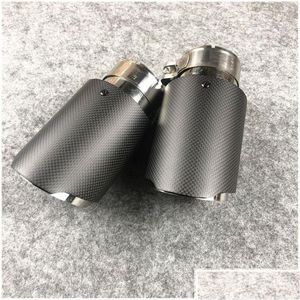 Uitlaat Glanzend RVS Eindpijp Uitlaat Tip Voor Akrapovic Carbon Tail Tipsone Stuks Drop Delivery Mobiles Motorcycles Parts Sys Ot42T