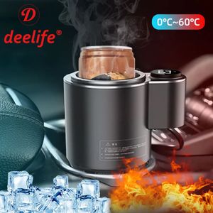 Deelife – tasse de refroidissement et de chauffage de voiture, pour canettes, boissons, café, boissons froides et tasses, 231129