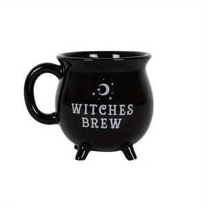 Mokken 1 Halloween Witch Brewing Pot Coffee Cup Ceramic Coffee Cup 12 oz keramische heksencadeau Decoratie Halloween Cup J240428