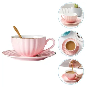 Mokken 1 Set Europese stijl Koffie Mok Ceramic Cup Tea Practical Holder