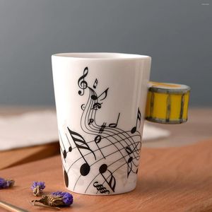 Tazas 10 Guitarra Eléctrica Creativa Heartbea Designs Taza De Músico Banderas Náuticas Vajilla Café Simple Para Manualidades