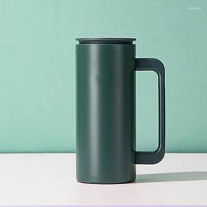 Tasses Tasse à café de 12 oz avec poignée Tasse à vide à double paroi isolée en acier inoxydable Sans BPA Non toxique OEM Pritnt On Demand