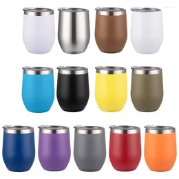 Tasses 12 oz tasses en acier inoxydable tasse tasse de café isolé vide double couche