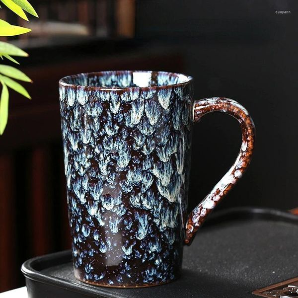 Tasses 12OZ Tasses à café turques Tasse en céramique Grande capacité Tasse créative Couple Latte