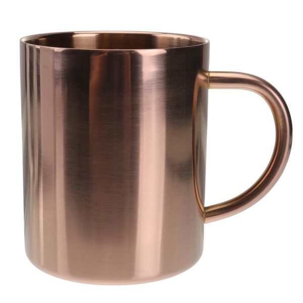 Tasses 1pc 415ML Cuivre Tasse Moscou Mule Café Avec Poignée Cocktail Bière Tasse Pour KTV Bar 9x8.5x8.5cmMugs