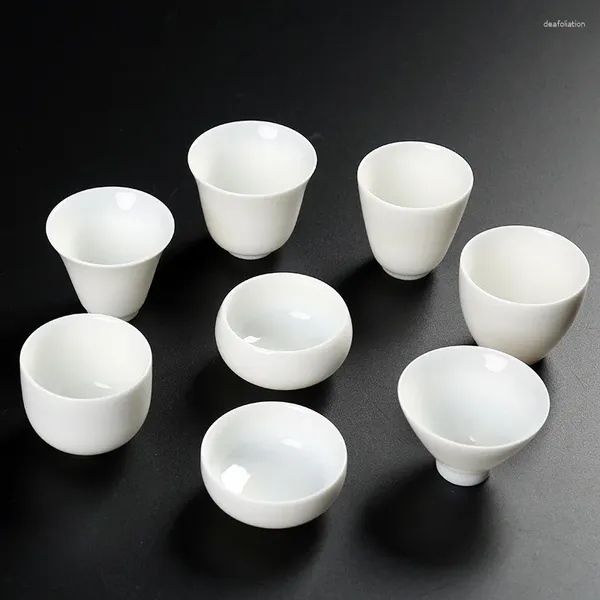 Tasses 1 pièces petite céramique Kungfu tasse poterie tasse à thé Mini expresso café porcelaine Style chinois verre à vin tasses à thé de ménage