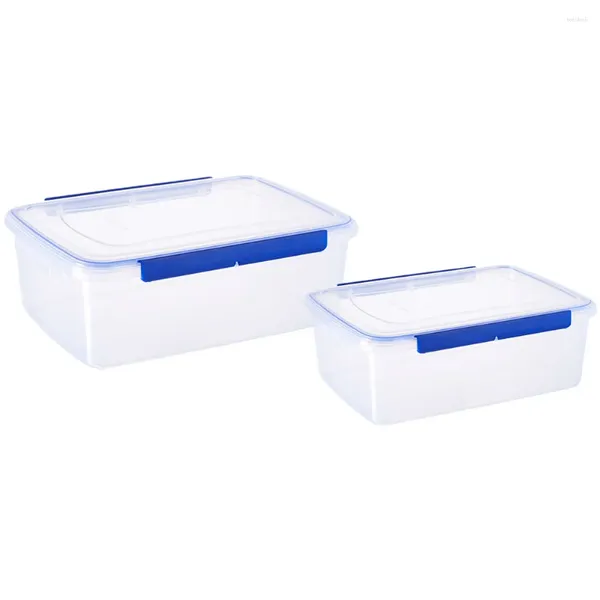 Tazas 2 PCS Caja de fermentación de masa Contenedor Accesorios de prueba Tazón apilable Estela Pizza Reutilizable Plástico Portátil