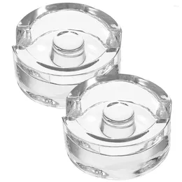 Tasses 2 pcs Fermentation Poids fermentant les couvercles en verre Jar bouche large bouche petits poids de pots de maçon