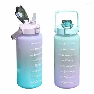 Tasses 2000 ml de bouteille d'eau sportive portable du temps léger de la capacité de marquage PC pour le cyclisme de fitness