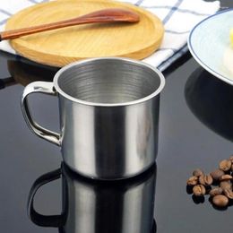 Tasses 200 ml mini gobelet en métal pinte à boire tasse de café en acier inoxydable