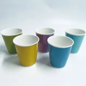 Tasses 2024 5 pièces tasse à café multicolore tasse à eau en céramique tasse à cadeau macaron mariage