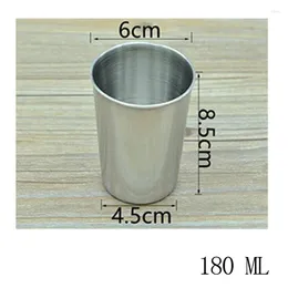 Mugs 2024 mode 1pcs 180 ml / 300 ml de tasses en acier inoxydable