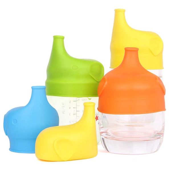 Tasses 260 ml -résistant bébé Sippy tasses enfants bouteilles à boire coquille infantile enfants apprendre paille jus glissé alimentation