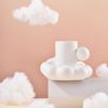 Tasses 280 ml tasse nuage net net rouge créatif tasse de café ensemble de lait d'eau en céramique personnalisée avec style nordique