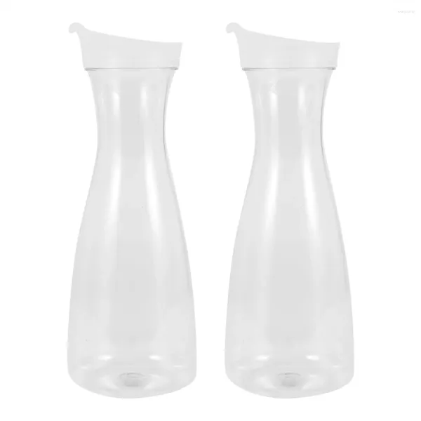 Tasses 2pcs 1L CARAFES D'EAU PLASTIQUE PLASTIQU