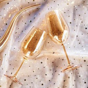 Tasses 2 pièces ambre placage gobelet cristal Champagne verre maison fête de mariage flûte verres vin cadeaux créatifs Drinkware 231013